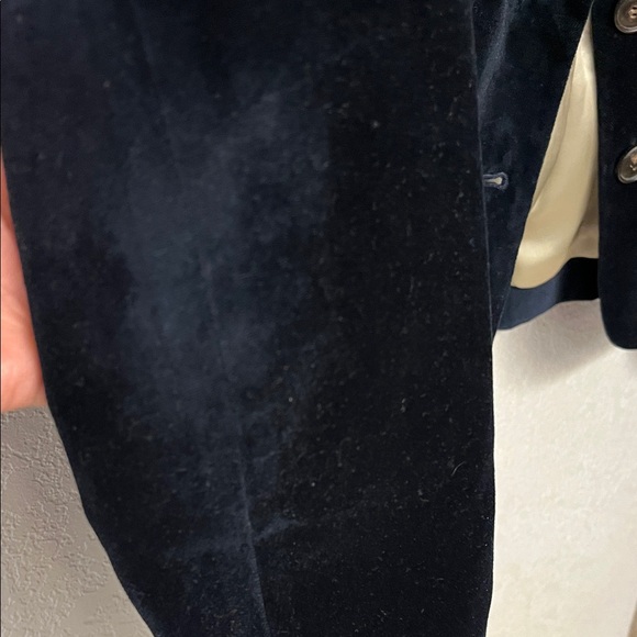J.Crew Navy Blue Velvet Blazer - Picture 7 of 9